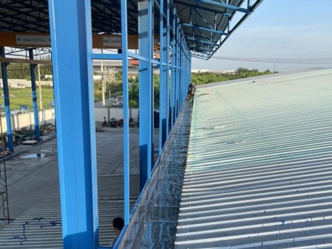 รางน้ำฝนสแตนเลส304เชื่อมด้วยการบัดกรี แข็งแรงไม่เป็นสนิม